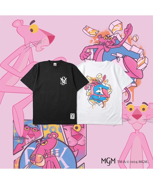 ファンモン サイン入り ピンク Ｔシャツ M  新品 MFC STORE（エムエフシーストア）の「Pink Panther x MFC STORE MS