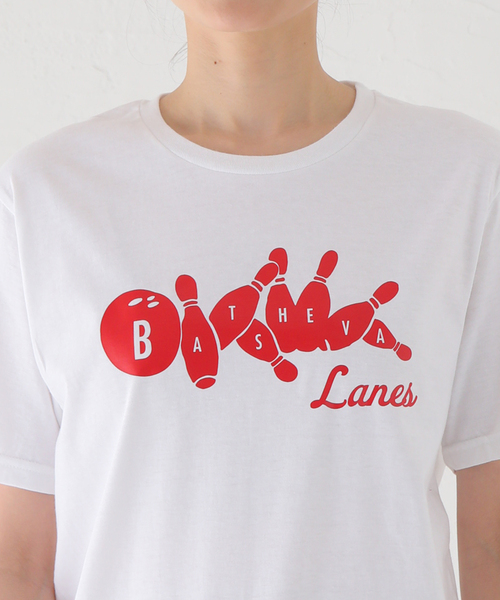 EDIT. FOR LULU（エディットフォールル）の「【BATSHEVA/バットシェバ】LANES GRAPHIC TEE（Tシャツ/カットソー・レディース・ホワイト・SMALL）」の6枚目の写真