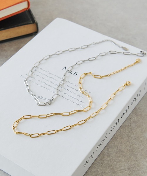 un dix cors（アンディコール）の「ステンレスチェーンネックレス（ネックレス・レディース・シルバー/ゴールド・FREE）」の15枚目の写真