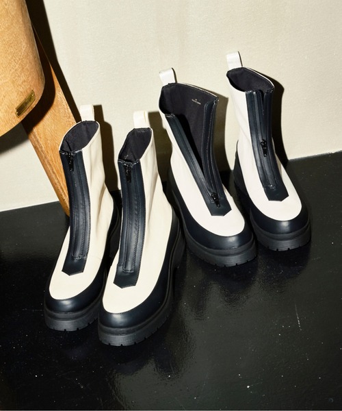 Lucida（ルシーダ）の「【レイン対応】Libertas /センタージップブーツ（ブーツ・レディース・ライトグレー/ブラック/アイボリー・39/38/37/36/35）」の22枚目の写真