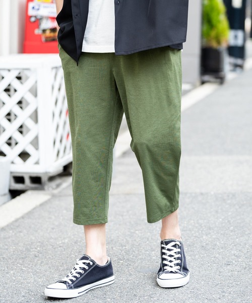 Rocky Monroe（ロッキーモンロー）の「接触冷感 ストレッチクロップドイージーパンツ（その他パンツ・メンズ・杢グレー/ブラック/カーキ/ベージュ/ネイビー・M/L/XL）」の4枚目の写真