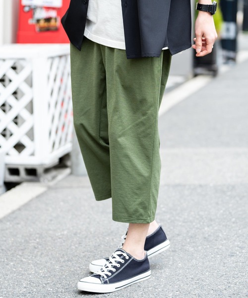 Rocky Monroe（ロッキーモンロー）の「接触冷感 ストレッチクロップドイージーパンツ（その他パンツ・メンズ・杢グレー/ブラック/カーキ/ベージュ/ネイビー・M/L/XL）」の9枚目の写真