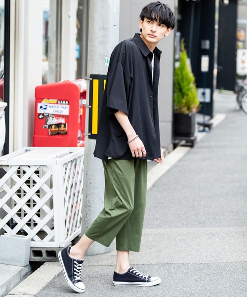 Rocky Monroe（ロッキーモンロー）の「接触冷感 ストレッチクロップドイージーパンツ（その他パンツ・メンズ・杢グレー/ブラック/カーキ/ベージュ/ネイビー・M/L/XL）」の12枚目の写真