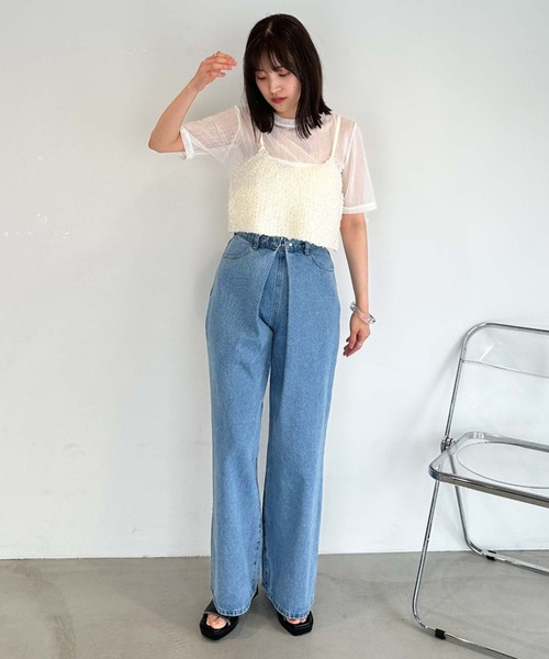 archives(アルシーヴ)の「フロントタックワイドデニム(デニムパンツ・レディース・グレー/サックスブルー・SMALL/MEDIUM)」の16枚目の写真