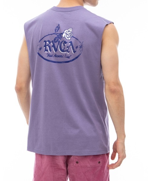 RVCA（ルーカ）の「RVCA メンズ ROSE CT タンクトップ 【2024年夏モデル】/ルーカマッスルタンクトップ（タンクトップ・メンズ・ブラウン/グレー/パープル・MEDIUM/LARGE/X-LARGE/SMALL）」の3枚目の写真