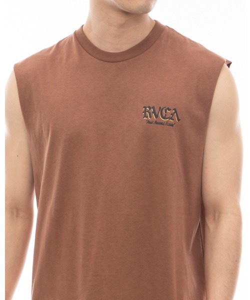 RVCA（ルーカ）の「RVCA メンズ ROSE CT タンクトップ 【2024年夏モデル】/ルーカマッスルタンクトップ（タンクトップ・メンズ・ブラウン/グレー/パープル・MEDIUM/LARGE/X-LARGE/SMALL）」の10枚目の写真