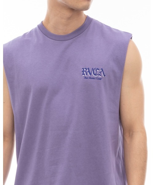 RVCA（ルーカ）の「RVCA メンズ ROSE CT タンクトップ 【2024年夏モデル】/ルーカマッスルタンクトップ（タンクトップ・メンズ・ブラウン/グレー/パープル・MEDIUM/LARGE/X-LARGE/SMALL）」の15枚目の写真