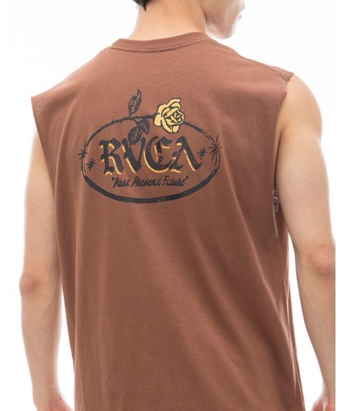 RVCA（ルーカ）の「RVCA メンズ ROSE CT タンクトップ 【2024年夏モデル】/ルーカマッスルタンクトップ（タンクトップ・メンズ・ブラウン/グレー/パープル・MEDIUM/LARGE/X-LARGE/SMALL）」の14枚目の写真