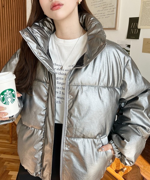 moment+（モーメントプラス）の「スタンドカラーファイバーダウン