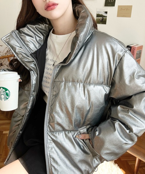 moment+（モーメントプラス）の「スタンドカラーファイバーダウン