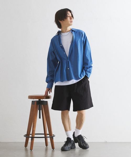 417 EDIFICE（フォーワンセブンエディフィス）の「ストレッチ ワイドワークショーツ（カーゴパンツ・メンズ・ブラック/ベージュ/オリーブ・MEDIUM/LARGE）」の8枚目の写真