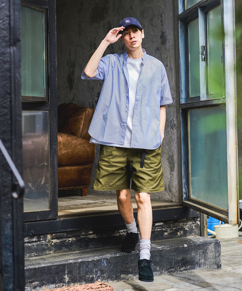 417 EDIFICE（フォーワンセブンエディフィス）の「ストレッチ ワイドワークショーツ（カーゴパンツ・メンズ・ブラック/ベージュ/オリーブ・MEDIUM/LARGE）」の15枚目の写真