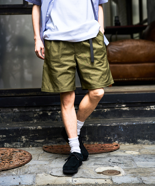 417 EDIFICE（フォーワンセブンエディフィス）の「ストレッチ ワイドワークショーツ（カーゴパンツ・メンズ・ブラック/ベージュ/オリーブ・MEDIUM/LARGE）」の14枚目の写真