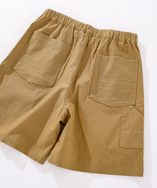 417 EDIFICE（フォーワンセブンエディフィス）の「ストレッチ ワイドワークショーツ（カーゴパンツ・メンズ・ブラック/ベージュ/オリーブ・MEDIUM/LARGE）」の9枚目の写真