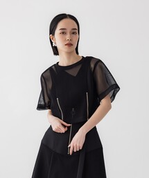 UNITED TOKYO | モザイクシアーハーフトップス(シャツ/ブラウス)