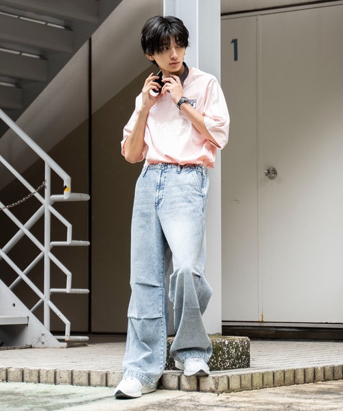 WEGO（ウィゴー）の「WEGO/デニムパラシュートパンツ（デニムパンツ・メンズ・スミクロ/コバルトブルー・LARGE/MEDIUM）」の14枚目の写真