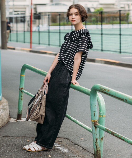 STRATA(エストラータ) グラデーションマーブルイージーパンツ