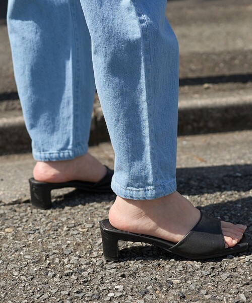 FREAK'S STORE（フリークスストア）の「サマー カーブイージーパンツ（デニムパンツ・レディース・ブルー/ブラック/サックスブルー・ﾌﾘ-）」の9枚目の写真