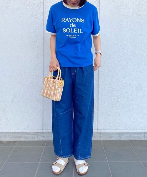 FREAK'S STORE（フリークスストア）の「サマー カーブイージーパンツ（デニムパンツ・レディース・ブルー/ブラック/サックスブルー・ﾌﾘ-）」の13枚目の写真