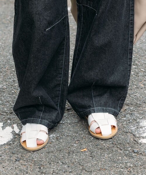 FREAK'S STORE（フリークスストア）の「サマー カーブイージーパンツ（デニムパンツ・レディース・ブルー/ブラック/サックスブルー・ﾌﾘ-）」の17枚目の写真