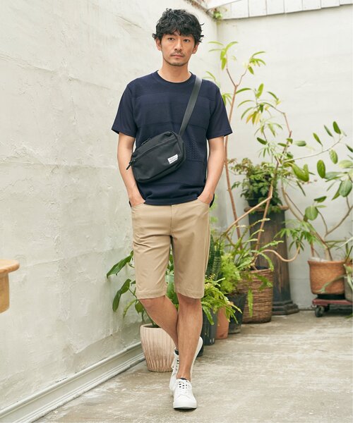 ikka(イッカ)の「ニットコンビポンチTシャツ(Tシャツ/カットソー・メンズ・グリーン/ベージュ/ネイビー/ブルー・L/XL/M/S)」の7枚目の写真