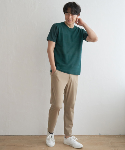 ikka(イッカ)の「ニットコンビポンチTシャツ(Tシャツ/カットソー・メンズ・グリーン/ベージュ/ネイビー/ブルー・L/XL/M/S)」の20枚目の写真