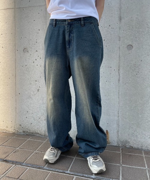 FCMM(エフシーエムエム)の「【日本限定】OVERDYED DENIM PANTS/オーバーダイデニムパンツ(デニムパンツ・メンズ・インディゴブルー/ライトブルー/ブラック・SMALL/LARGE/MEDIUM)」の3枚目の写真