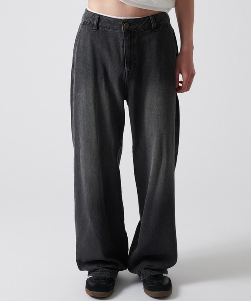 FCMM(エフシーエムエム)の「【日本限定】OVERDYED DENIM PANTS/オーバーダイデニムパンツ(デニムパンツ・メンズ・インディゴブルー/ライトブルー/ブラック・SMALL/LARGE/MEDIUM)」の1枚目の写真