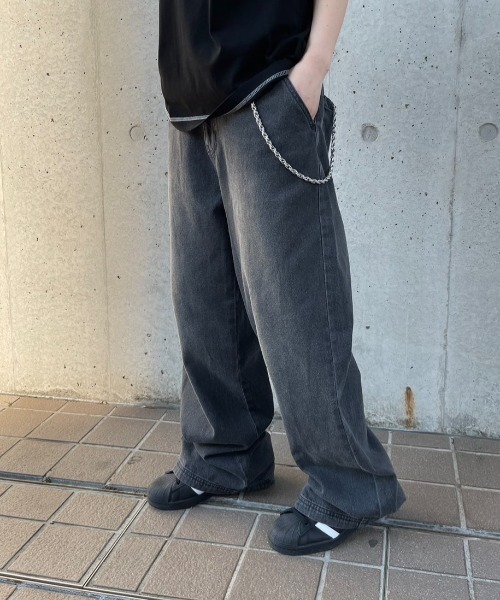 FCMM(エフシーエムエム)の「【日本限定】OVERDYED DENIM PANTS/オーバーダイデニムパンツ(デニムパンツ・メンズ・インディゴブルー/ライトブルー/ブラック・SMALL/LARGE/MEDIUM)」の5枚目の写真