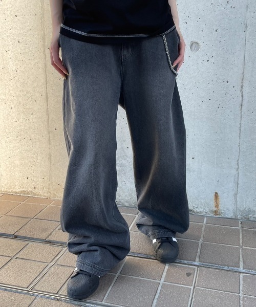 FCMM(エフシーエムエム)の「【日本限定】OVERDYED DENIM PANTS/オーバーダイデニムパンツ(デニムパンツ・メンズ・インディゴブルー/ライトブルー/ブラック・SMALL/LARGE/MEDIUM)」の4枚目の写真