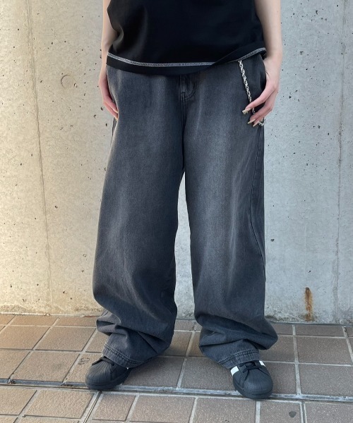 FCMM(エフシーエムエム)の「【日本限定】OVERDYED DENIM PANTS/オーバーダイデニムパンツ(デニムパンツ・メンズ・インディゴブルー/ライトブルー/ブラック・SMALL/LARGE/MEDIUM)」の6枚目の写真