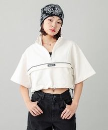 X-girl | DRAWSTRING CROPPED ANORAK TOP(パーカー)