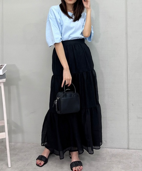 RGY(アールジーワイ)の「RGY ピグメント BIG Tシャツ(Tシャツ/カットソー・メンズ・チャコールグレー/アイボリー/サックスブルー・M/L)」の9枚目の写真