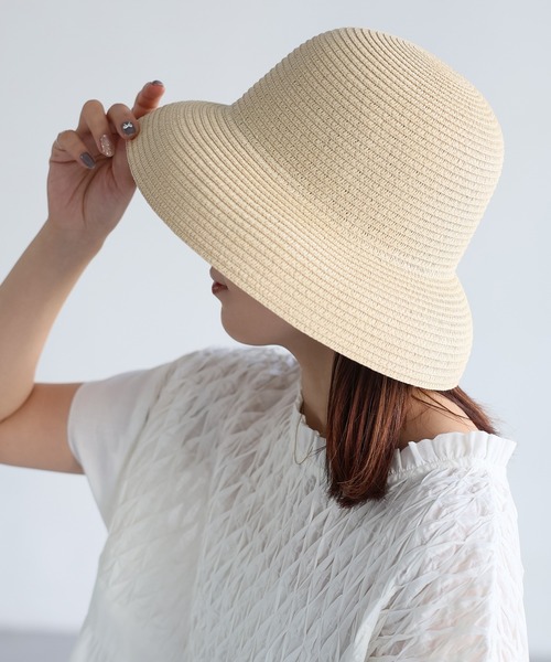 さゆり❗️カサブランカハット ナチュラルツートン 定価¥29,700 さゆり❗️カサブランカハット ナチュラルツートン 定価¥29,700