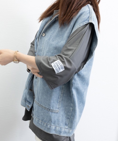 Miniministore(ミニミニストア)の「ビッグTシャツ 半袖オーバーサイズ 夏t(Tシャツ/カットソー・レディース・グレー/ブラック/カーキ/オレンジ・FREE)」の10枚目の写真