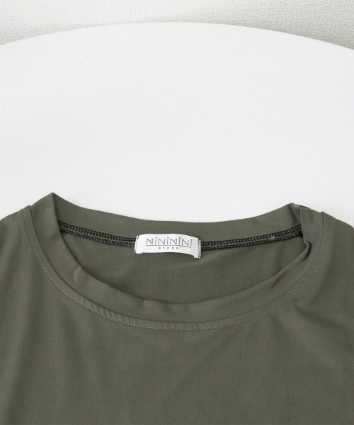 Miniministore(ミニミニストア)の「ビッグTシャツ 半袖オーバーサイズ 夏t(Tシャツ/カットソー・レディース・グレー/ブラック/カーキ/オレンジ・FREE)」の19枚目の写真