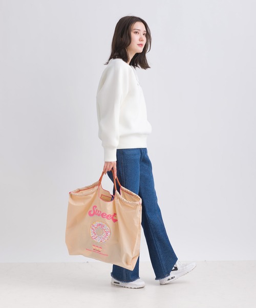 Ball&Chain（ボールアンドチェーン）の「[Ball&Chain]shopping bag-D.PANDA(L)（エコバッグ/サブバッグ・レディース・グレー/ピンク・L）」の3枚目の写真