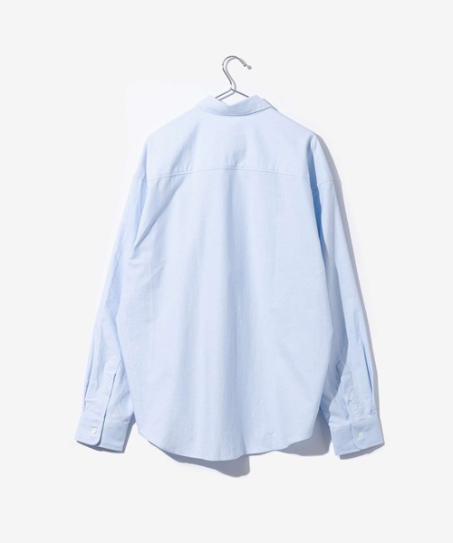 AMI Alexandre Mattiussi（アミアレクサンドルマテュッシ）の「AMI PARIS BOXY FIT SHIRT アミ パリス ボクシーフィット シャツ（シャツ/ブラウス・メンズ・ブルー/ホワイト・X-SMALL/MEDIUM/SMALL/LARGE）」の3枚目の写真