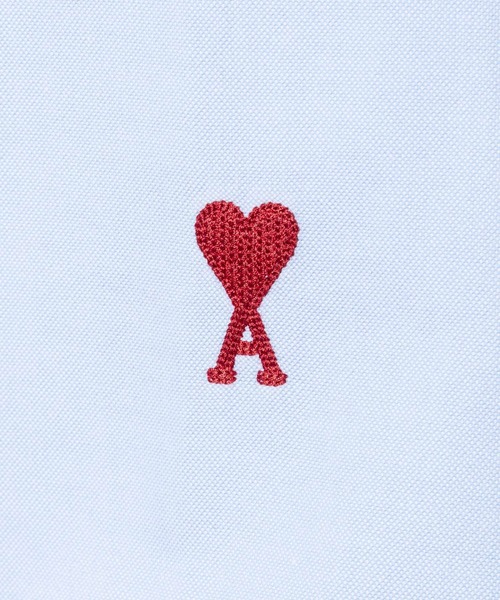 AMI Alexandre Mattiussi（アミアレクサンドルマテュッシ）の「AMI PARIS BOXY FIT SHIRT アミ パリス ボクシーフィット シャツ（シャツ/ブラウス・メンズ・ブルー/ホワイト・X-SMALL/MEDIUM/SMALL/LARGE）」の5枚目の写真