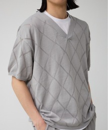 AZUL by moussy | 透かし編みレイヤードニット(ニット/セーター)