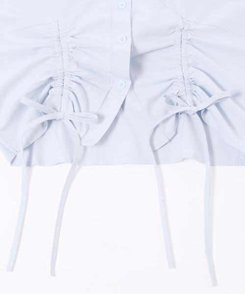 PHILLY(フィリー)の「【PHILLY】ダブルドロストブラウス(シャツ/ブラウス・レディース・ホワイト/ブルー・FREE)」の18枚目の写真