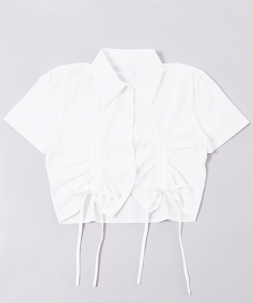 PHILLY(フィリー)の「【PHILLY】ダブルドロストブラウス(シャツ/ブラウス・レディース・ホワイト/ブルー・FREE)」の14枚目の写真