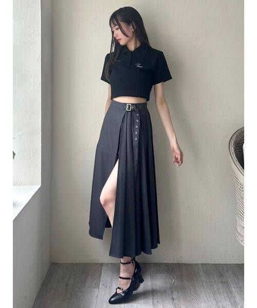 EATME(イートミー)の「シャツカラーショートTOP(Tシャツ/カットソー・レディース・ブラック/その他1/オフホワイト・FREE)」の22枚目の写真