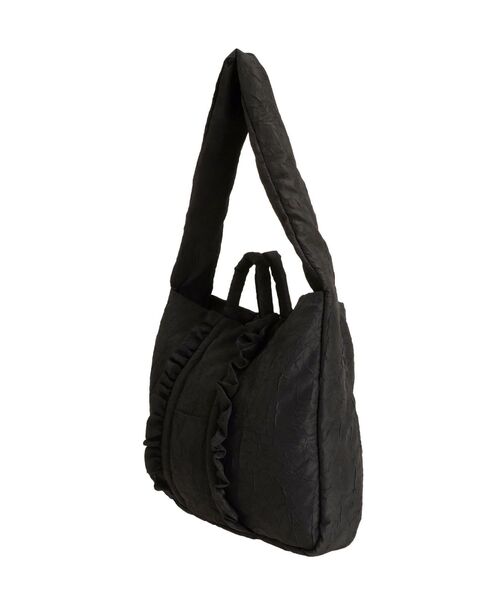 merry jenny（メリージェニー）の「2wayフリルトート（トートバッグ・レディース・オフホワイト/ブラック・FREE）」の9枚目の写真