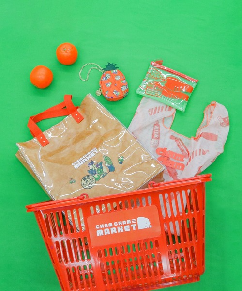 ACCOMMODE(アコモデ)の「CHAMCHAM MARKET / クラフトトートバッグ(トートバッグ・レディース・グリーン/オレンジ/グレー・FREE)」の17枚目の写真