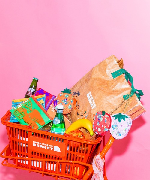 ACCOMMODE(アコモデ)の「CHAMCHAM MARKET / クラフトトートバッグ(トートバッグ・レディース・グリーン/オレンジ/グレー・FREE)」の19枚目の写真