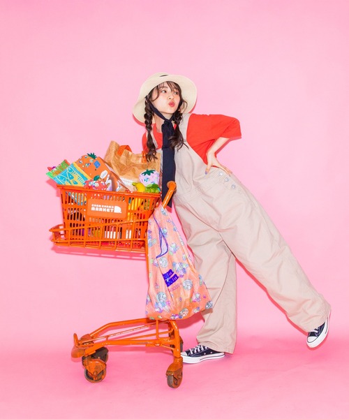 ACCOMMODE(アコモデ)の「CHAMCHAM MARKET / クラフトトートバッグ(トートバッグ・レディース・グリーン/オレンジ/グレー・FREE)」の21枚目の写真