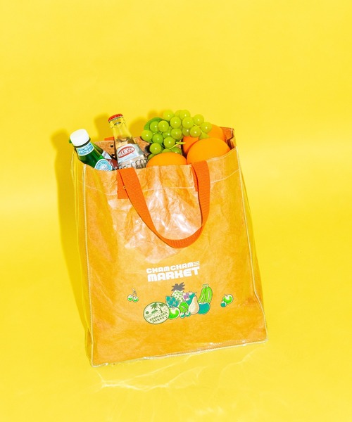 ACCOMMODE(アコモデ)の「CHAMCHAM MARKET / クラフトトートバッグ(トートバッグ・レディース・グリーン/オレンジ/グレー・FREE)」の16枚目の写真