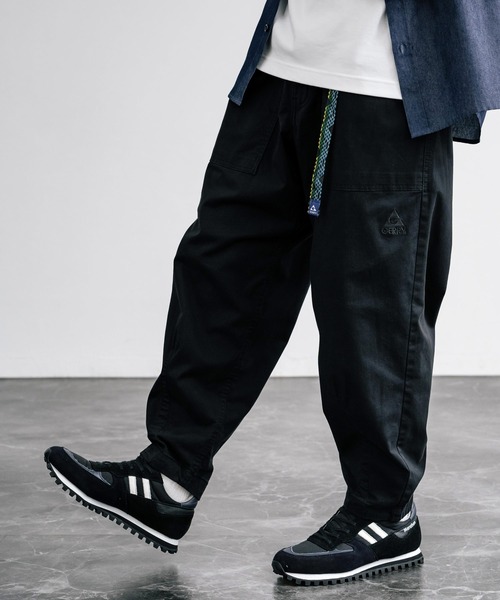 GERRY（ジェリー）の「GERRY ジェリー ストレッチチノ・デニムルーズテーパードクライミングパンツ（チノパンツ・メンズ・ブラック系/ネイビー/ベージュ/カーキ/サックスブルー/ブラック/ネイビー系/ブルー/アイボリー・S/L/LL/M）」の11枚目の写真