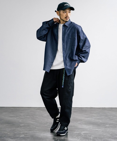 GERRY（ジェリー）の「GERRY ジェリー ストレッチチノ・デニムルーズテーパードクライミングパンツ（チノパンツ・メンズ・ブラック系/ネイビー/ベージュ/カーキ/サックスブルー/ブラック/ネイビー系/ブルー/アイボリー・S/L/LL/M）」の12枚目の写真